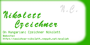 nikolett czeichner business card